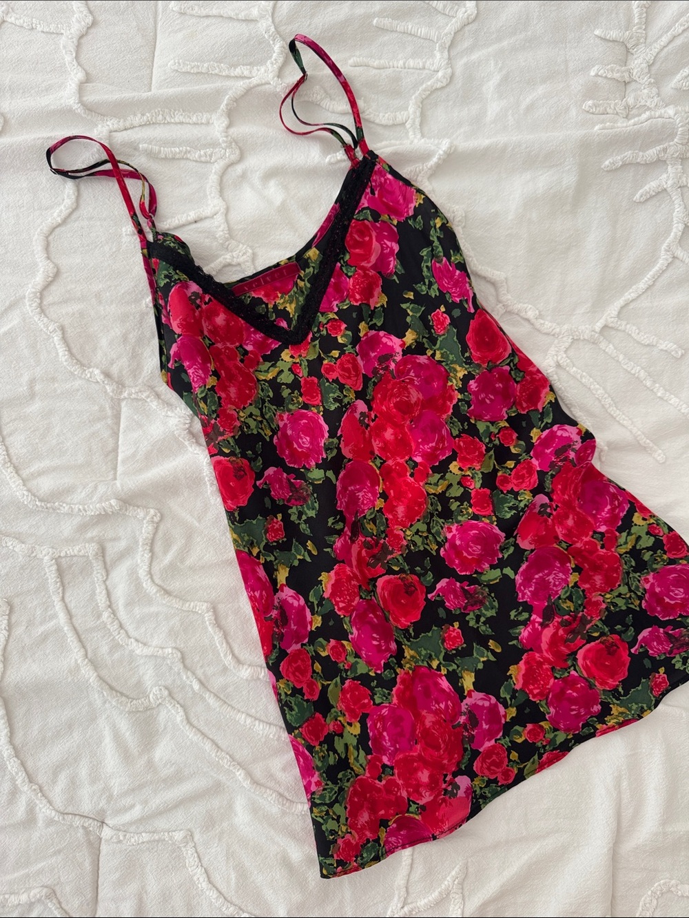 100% Silk Floral Slip Camisole